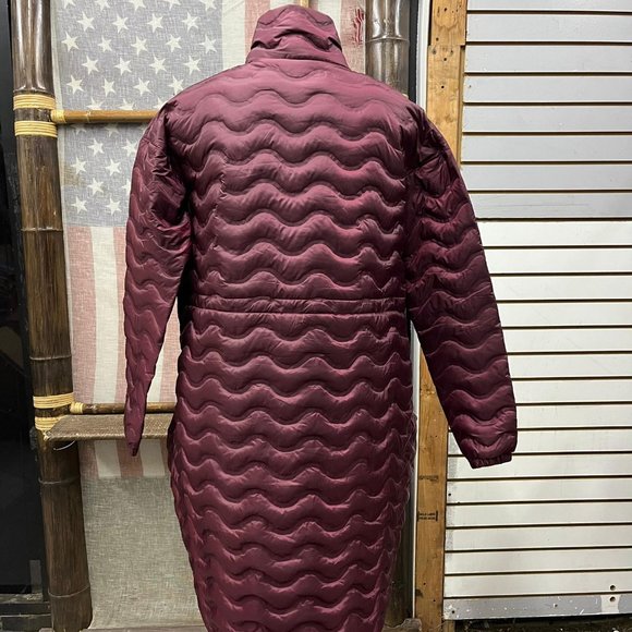 NWT K-Way by kappa Italy MARIANNE LIGHT THERMO TUBE coat long jacket warm - Picture 2 of 7